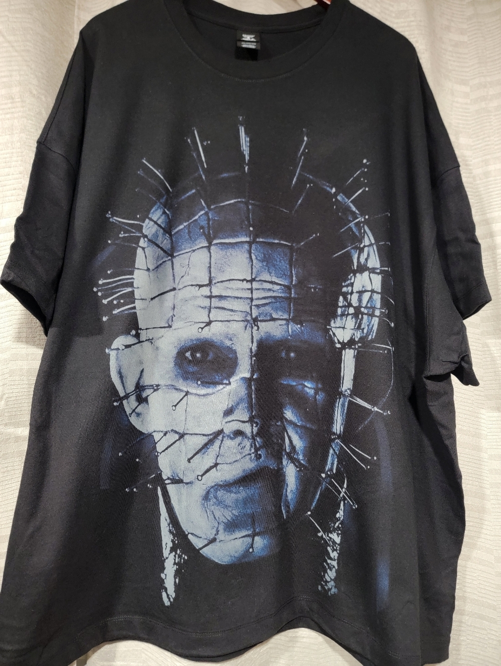 HELLRAISER PINHEAD ON A SHAKA HEAVYWEIGHT GARMET DYED T SHIRT OVERSIZED FIT